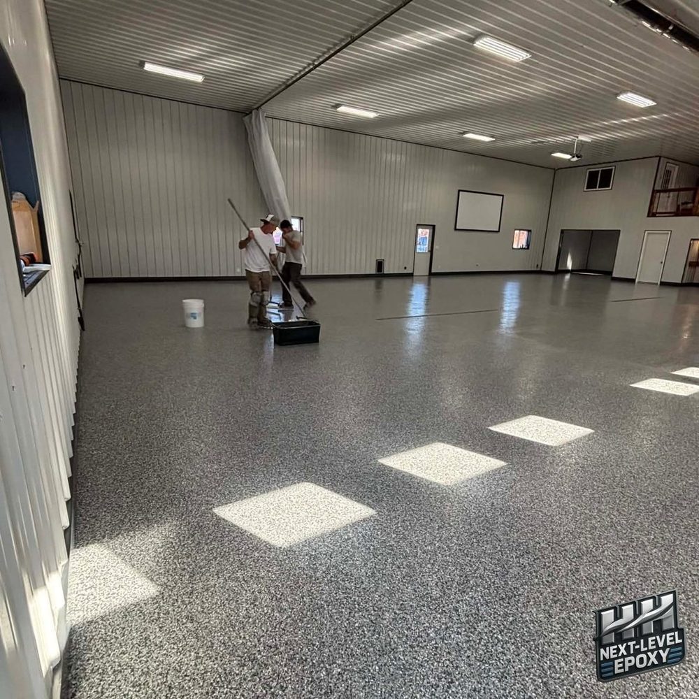 Garage floor crack repair and joint filling before epoxy install Kansas City MO