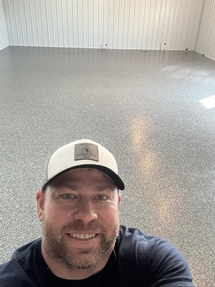 Grey Flake · Finished Garage Kansas City, MO by HH Next-Level Epoxy