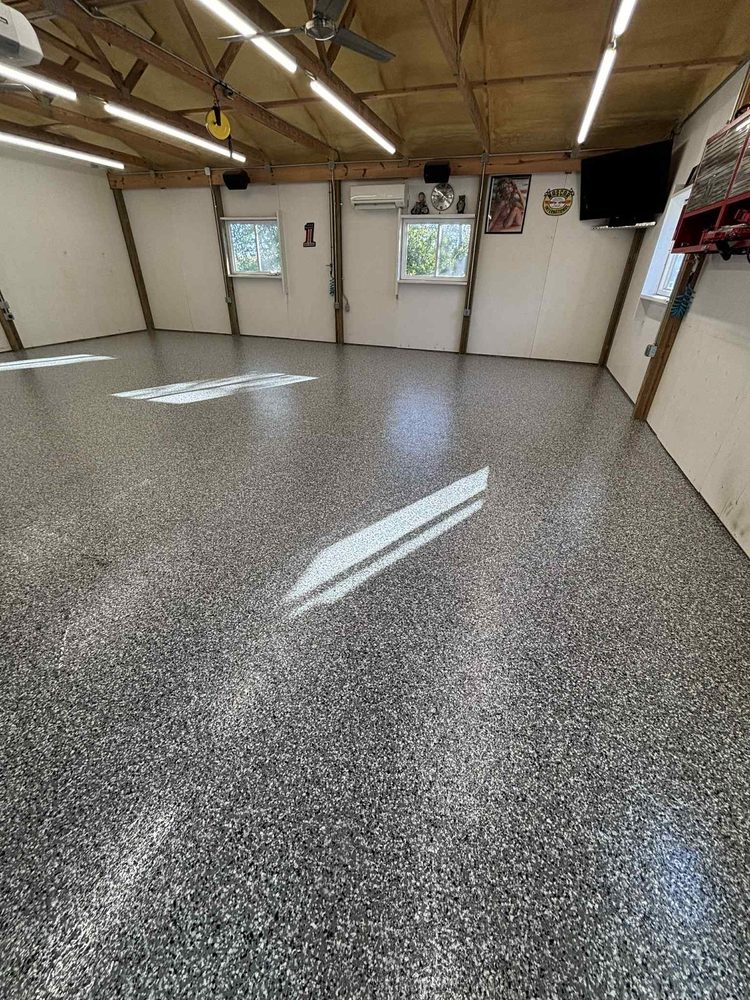 Shop Floor · Before & After Kansas City, MO by HH Next-Level Epoxy
