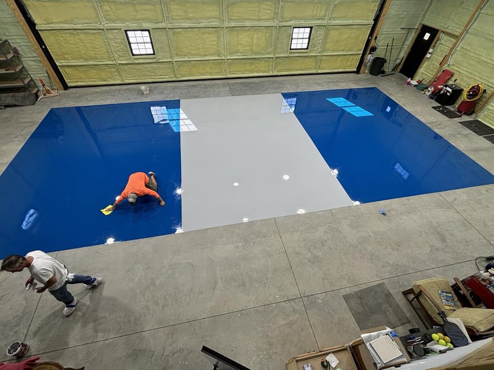 Grey Solid Large Floor Kansas City, MO by HH Next-Level Epoxy