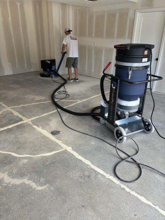 Diamond Grinding Setup Kansas City, MO by HH Next-Level Epoxy