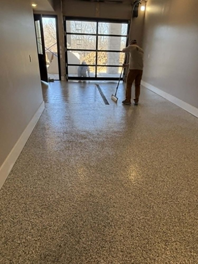 Solid Grey Commercial Floor Kansas City, MO by HH Next-Level Epoxy
