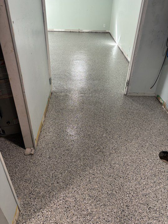 Wide Shop · Grey Flake Kansas City, MO by HH Next-Level Epoxy