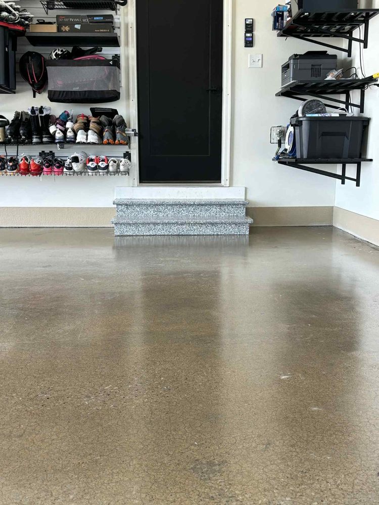 Tan Flake · Residential Garage Kansas City, MO by HH Next-Level Epoxy