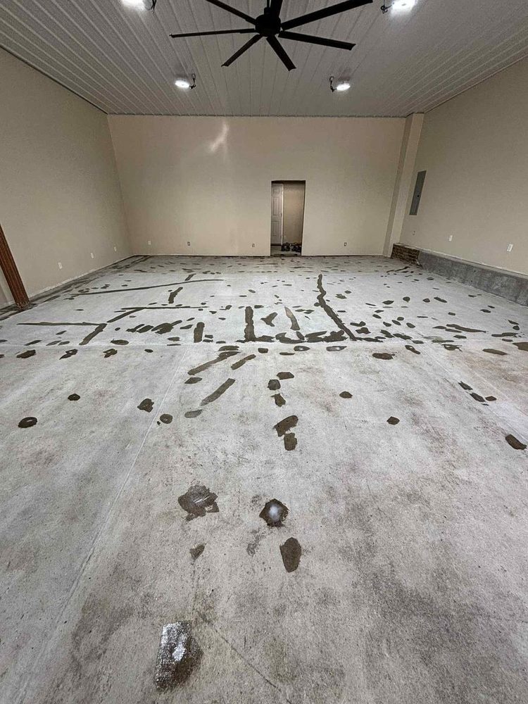 Crack repair concrete floor before epoxy